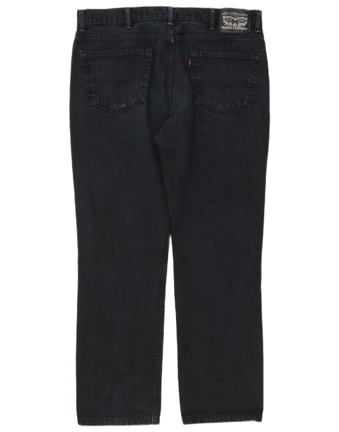 Ανδρικό τζιν Levi's Distressed Straight W38 L32 Μαύρο βαμβακερό