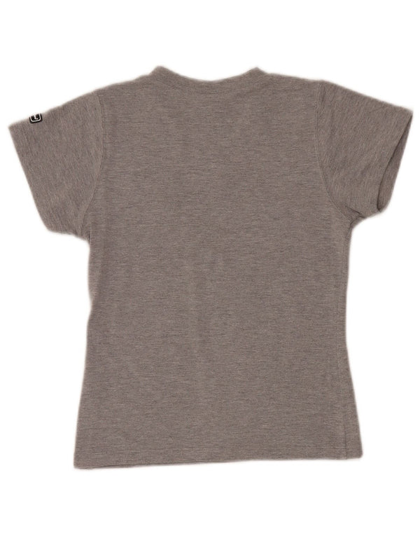 Champion Γυναικείο T-Shirt Top UK 8 Small Grey Cotton