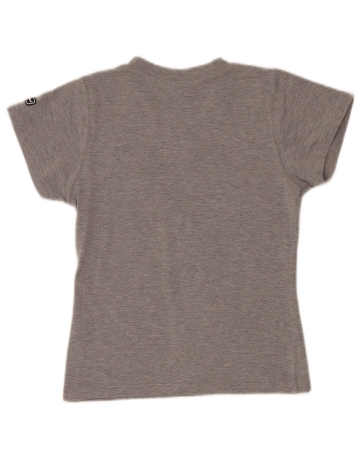 Champion Γυναικείο T-Shirt Top UK 8 Small Grey Cotton