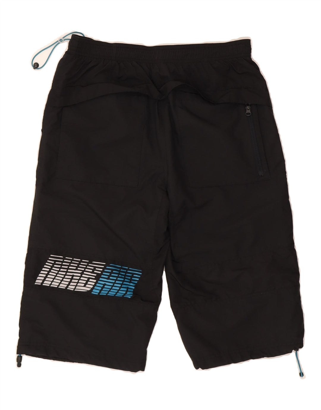 NIKE Mens Graphic Sport Shorts Medium  Black Polyester Vintage Nike and Second-Hand Nike from Messina Hembry 