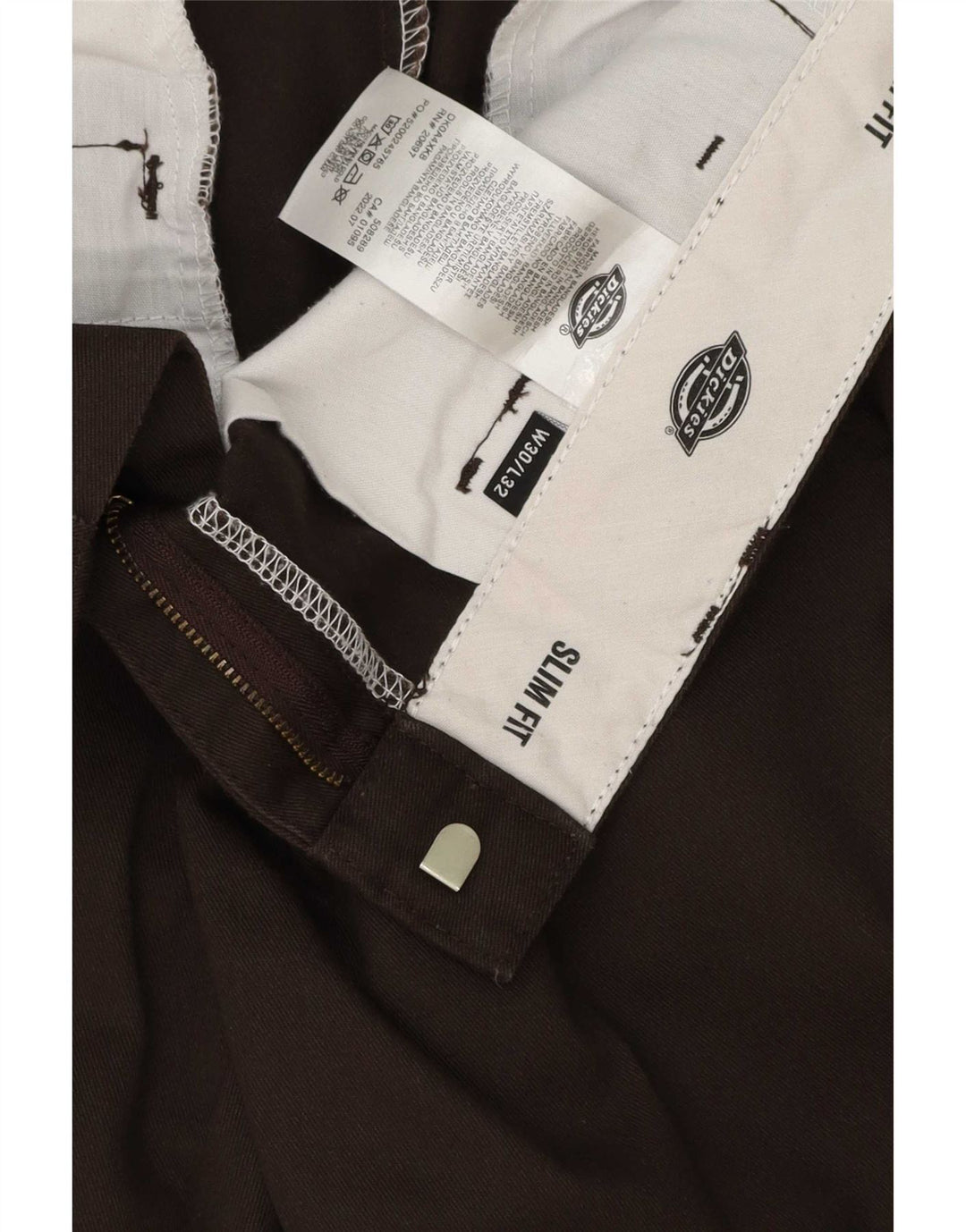 Ανδρικό παντελόνι Chino Dickies Slim Fit W30 L32 Καφέ Πολυεστέρας