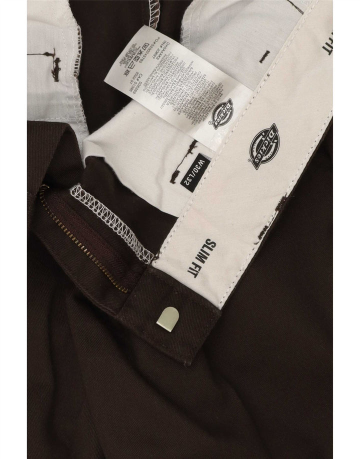 Ανδρικό παντελόνι Chino Dickies Slim Fit W30 L32 Καφέ Πολυεστέρας
