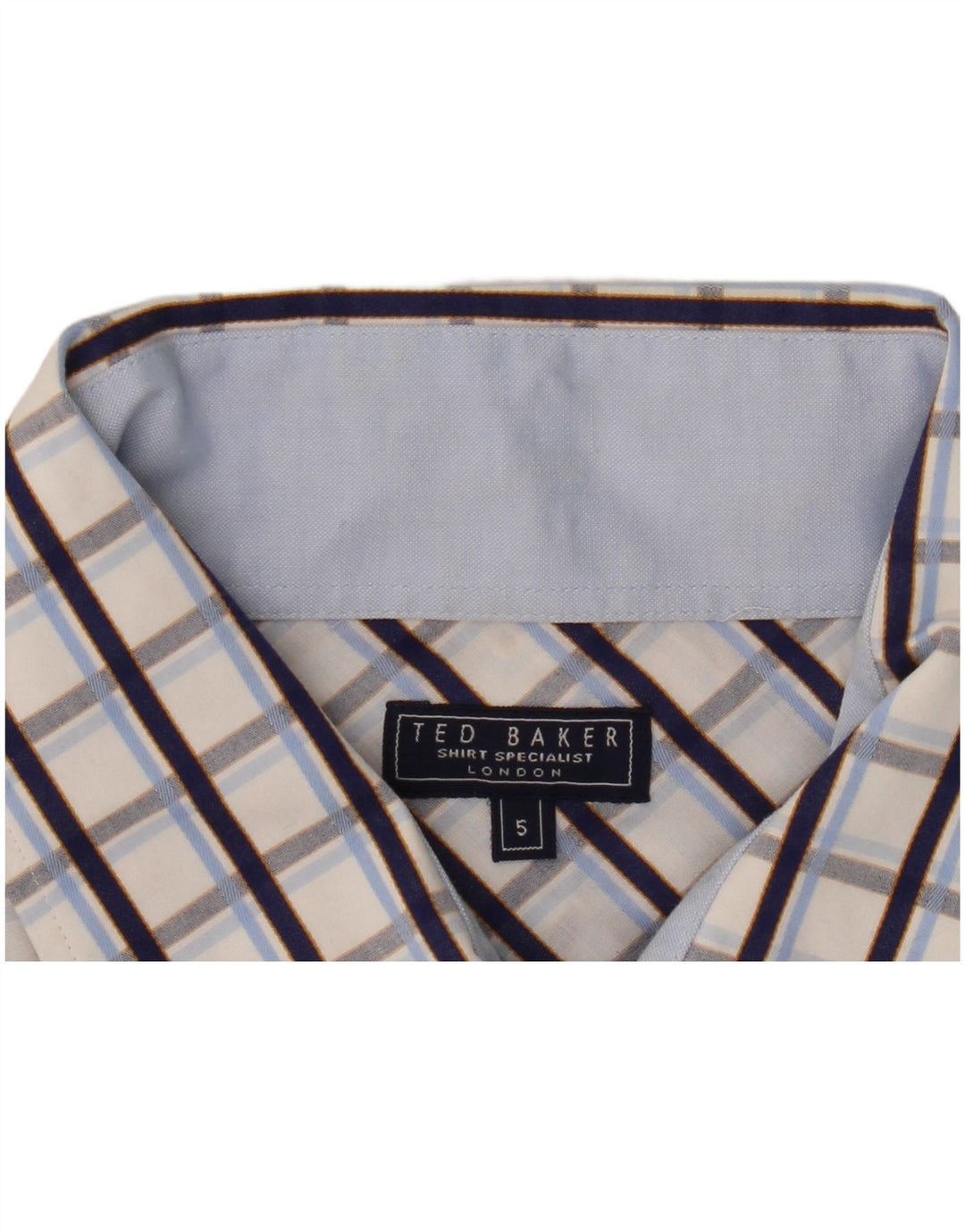 Ted Baker Ανδρικό επίσημο πουκάμισο νούμερο 5 XL Blue Check