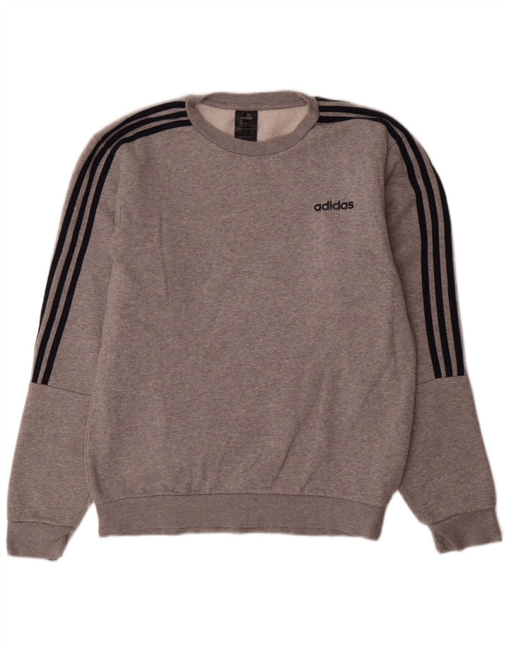 Ανδρικό φούτερ Adidas Jumper Μεσαίο γκρι βαμβακερό