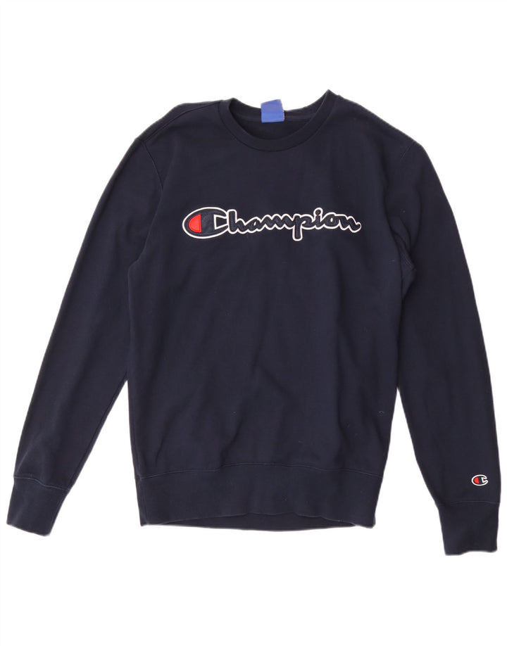 Ανδρικό γραφικό φούτερ Champion Jumper Medium Navy Blue Cotton
