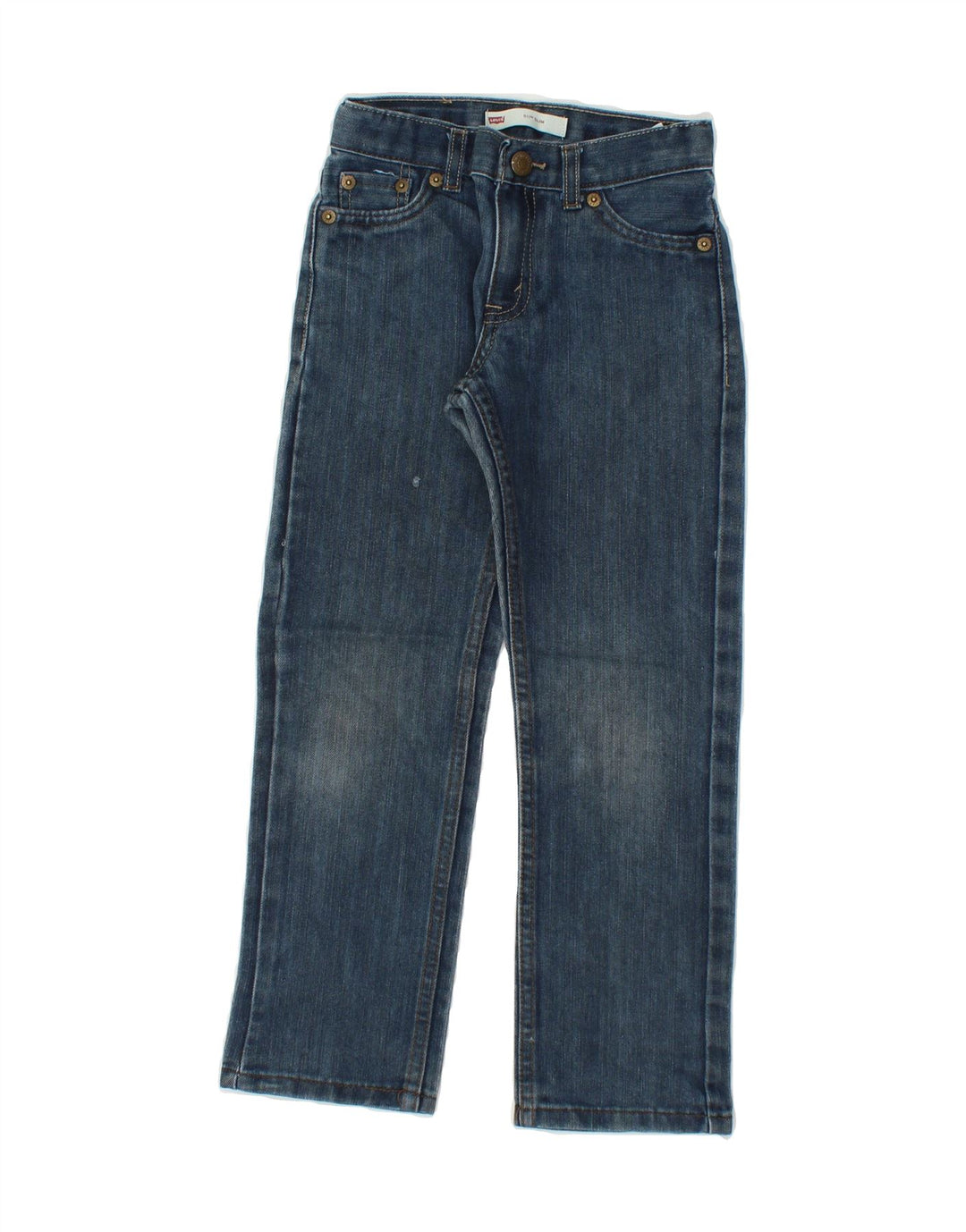 LEVI'S Boys 511 Slim Jeans 6-7 Years W20 L21 Blue Cotton Vintage Levi's and Second-Hand Levi's from Messina Hembry 