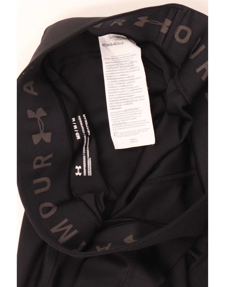 Under Armour Γυναικεία Heat Gear Capri leggings UK 12 Medium Black Polyester