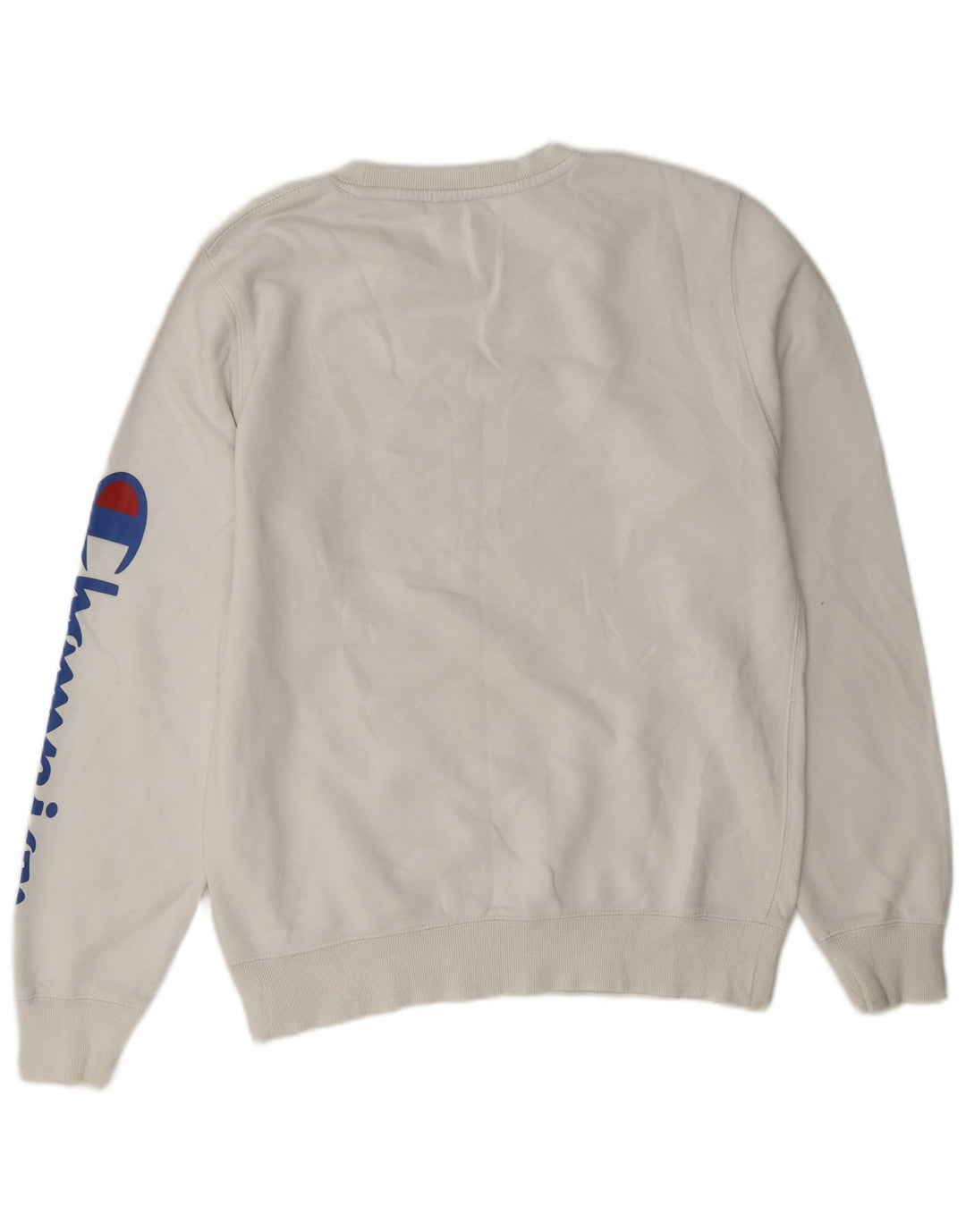 Ανδρικό γραφικό φούτερ Champion Jumper Μικρό λευκό βαμβακερό