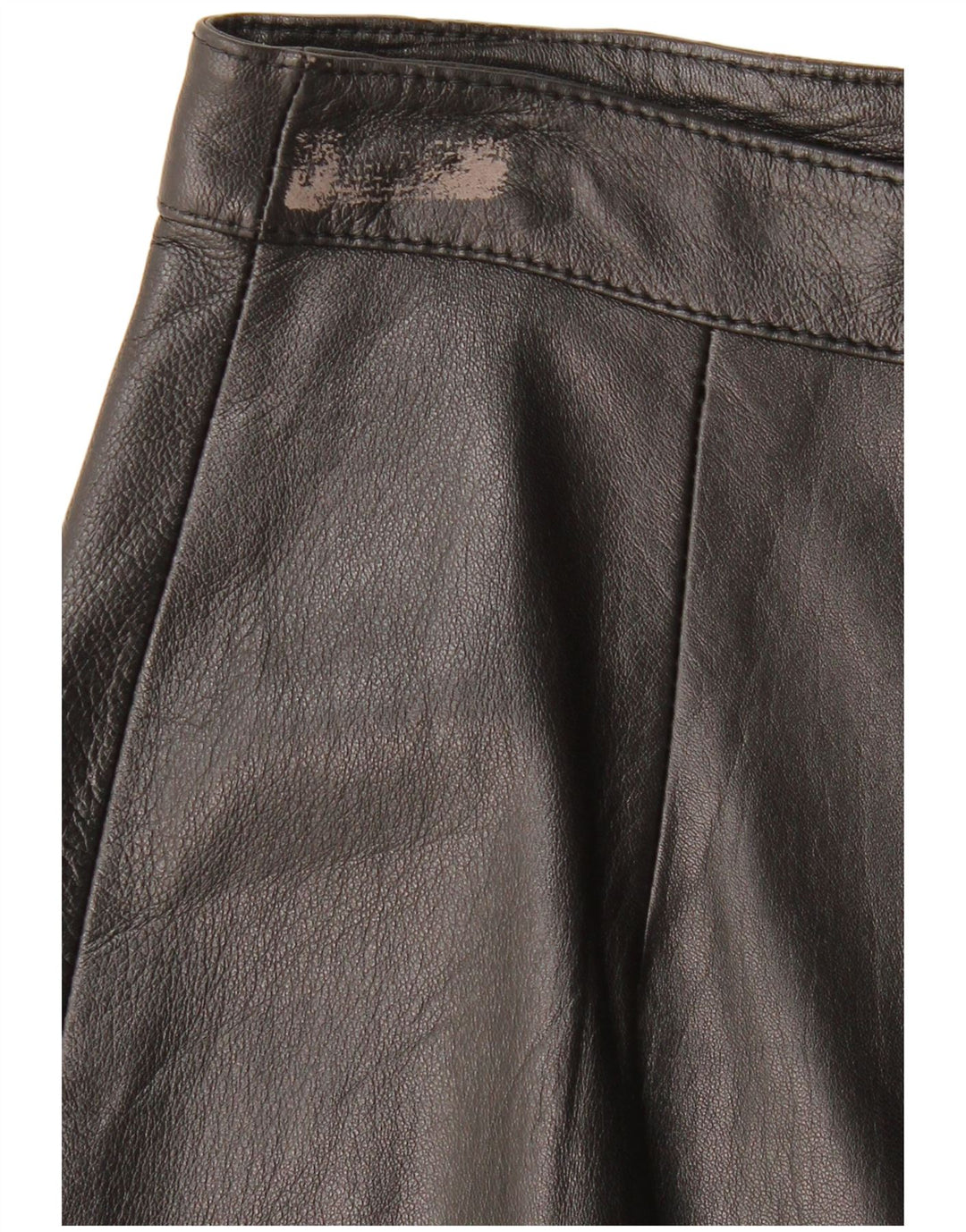 Γυναικεία Δερμάτινη Φούστα VINTAGE IT 44 Medium W28 Μαύρη Δερμάτινη