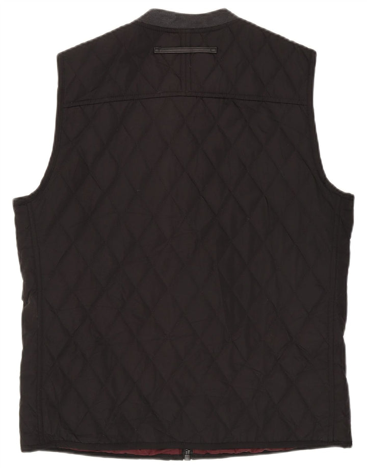 Zara Ανδρικά καπιτονέ Gilet UK 40 Large Black Polyester
