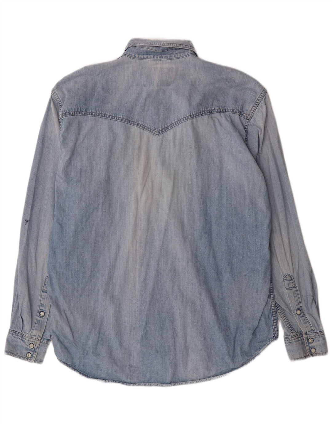 Ανδρικό τζιν πουκάμισο WRANGLER μεγάλο μπλε βαμβακερό