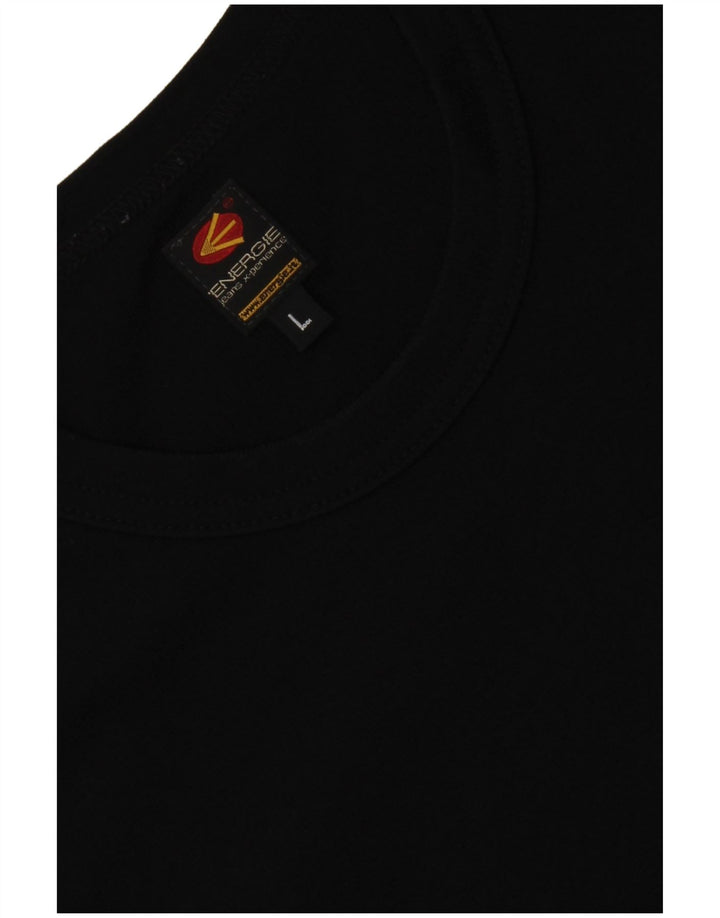 Γυναικείο T-Shirt Energie Top UK 14 Large Black
