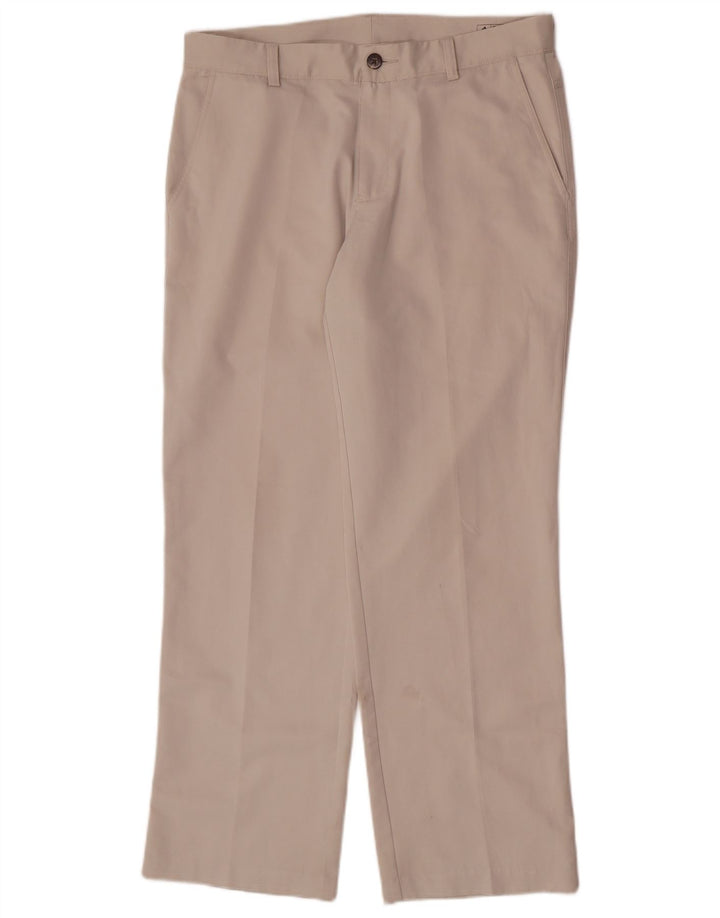 Ανδρικό ίσιο παντελόνι Chino Adidas W32 L30 Beige Polyester