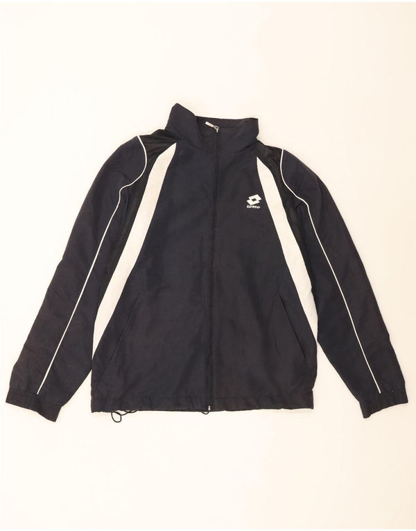 Ανδρική αθλητική φόρμα Lotto Top Jacket Large Black Colourblock Polyester