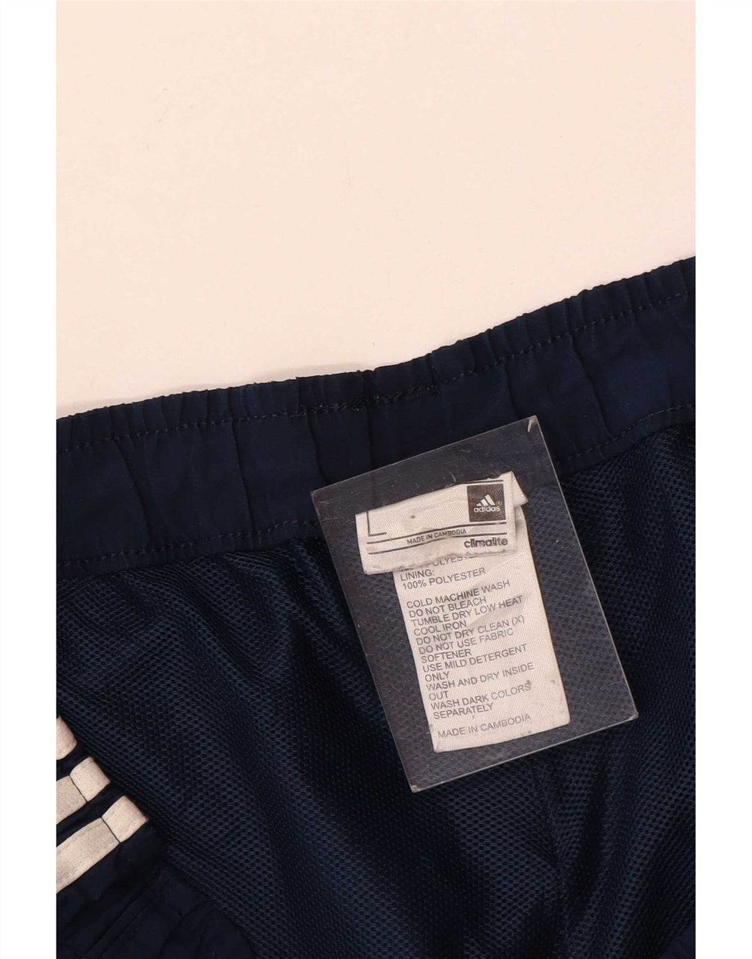 Ανδρικό αθλητικό σορτς Adidas μεγάλο μπλε ναυτικό πολυεστέρα