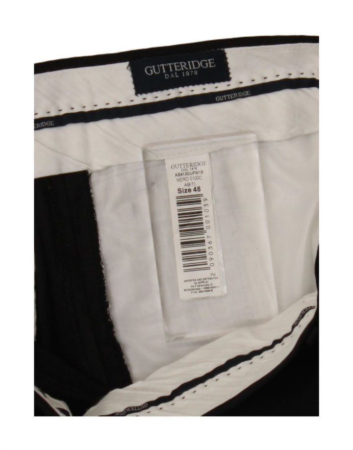 Gutteridge Ανδρικό Slim Suit Παντελόνι IT 48 Medium W32 L29 Μαύρο Πολυεστέρας
