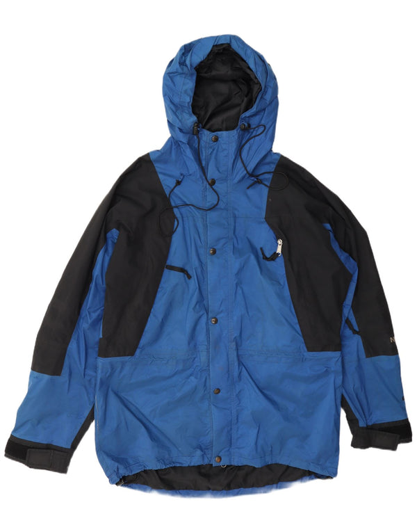 The North Face Ανδρικό μπουφάν βροχής με κουκούλα UK 40 Large Blue Colorblock Nylon