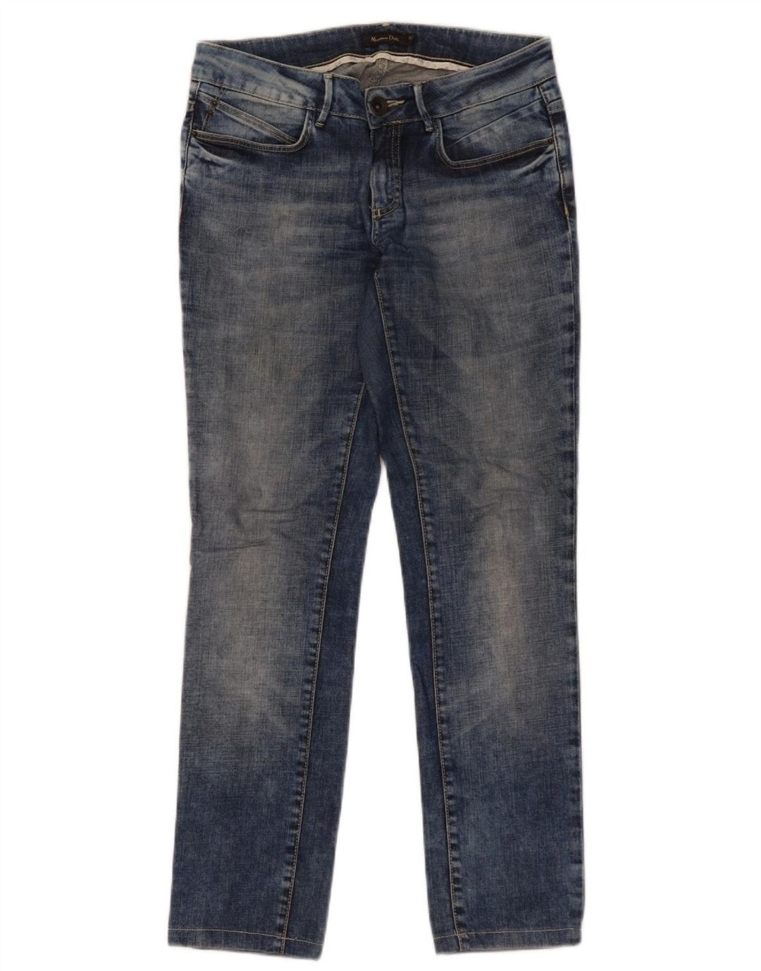 Massimo Dutti Γυναικείο Slim Jeans W28 L29 Μπλε βαμβακερό