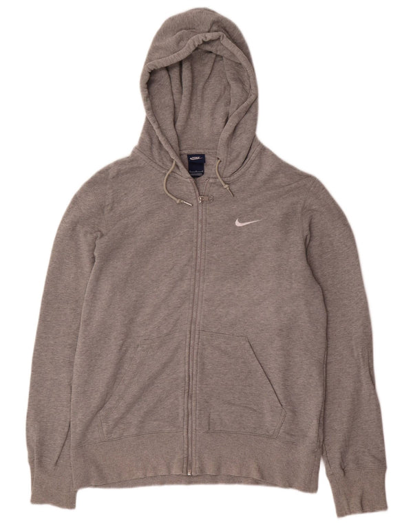 Nike Mens Regular Fit Zip Hoodie Sweater Medium Grey Cotton
