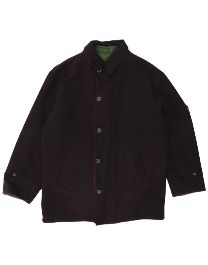 Ανδρικό αναστρέψιμο μπουφάν Ivy Oxford UK 40 Large Navy Blue Wool