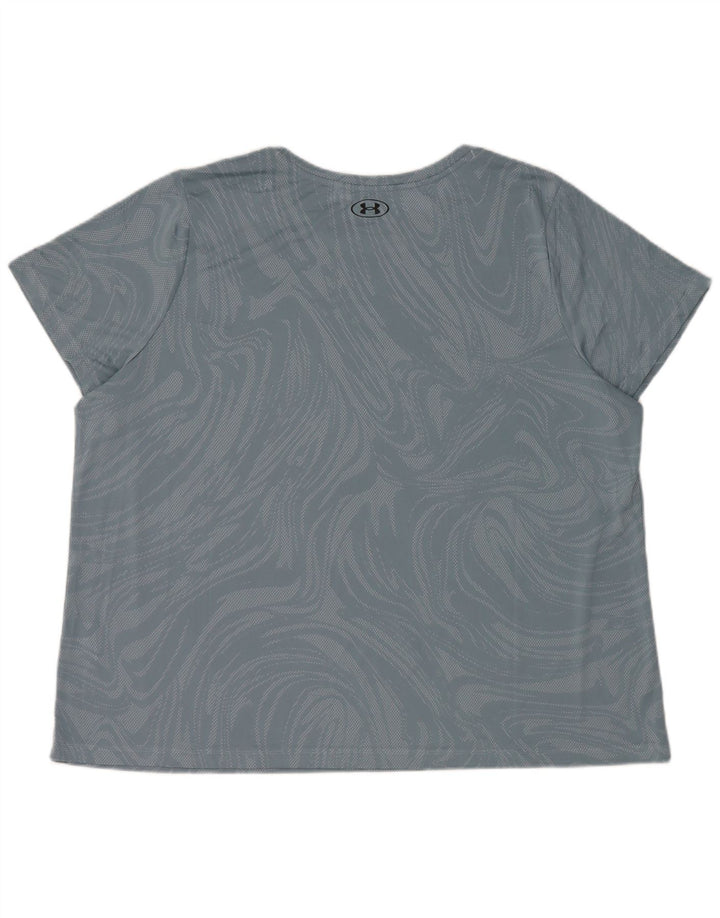 Under Armour Γυναικείο T-Shirt Top 2XL Blue Geometric Polyester