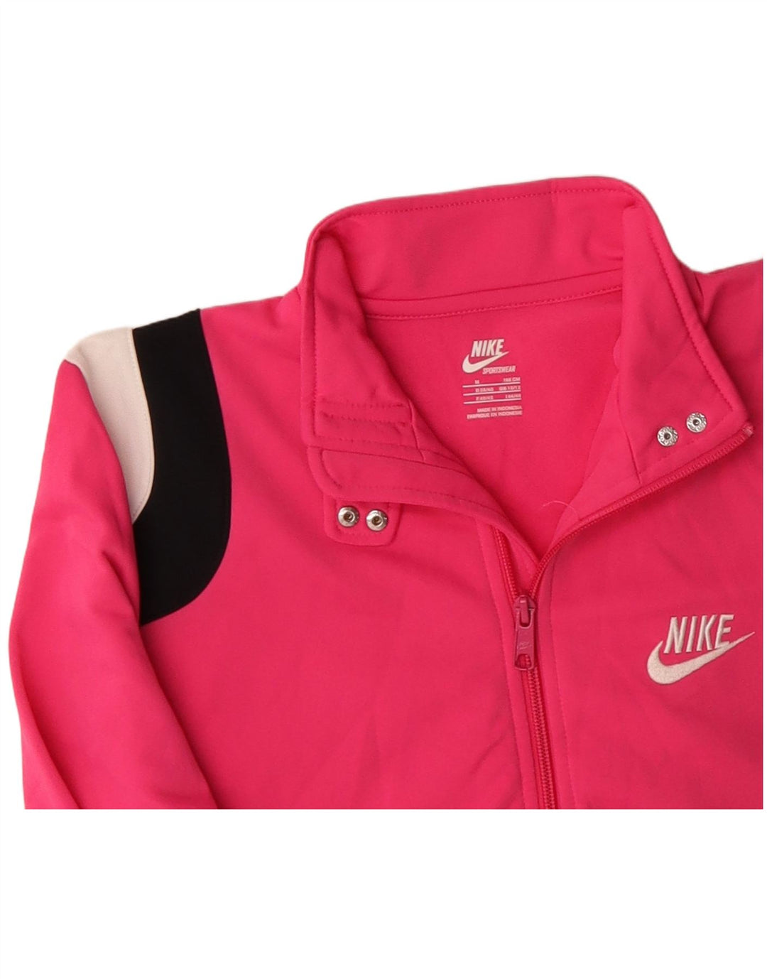 Γυναικεία αθλητική φόρμα NIKE Top Jacket UK 12 Medium Pink Colorblock Polyester