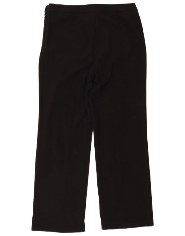 Marks & Spencer Γυναικείο φαρδύ παντελόνι casual UK 14 μεγάλο W32 L30 μαύρο