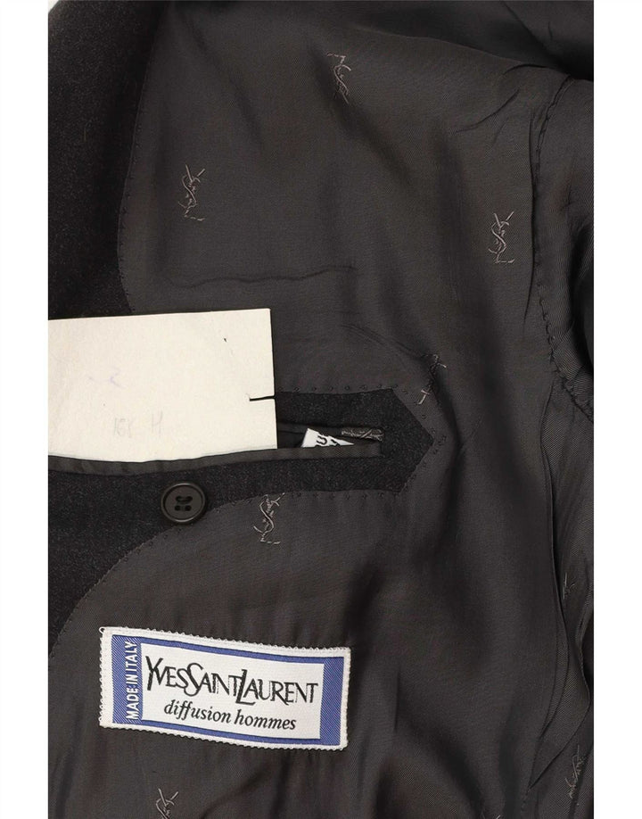 Yves Saint Laurent Ανδρικό σακάκι 2 κουμπιών IT 56 3XL Gray Wool Classic
