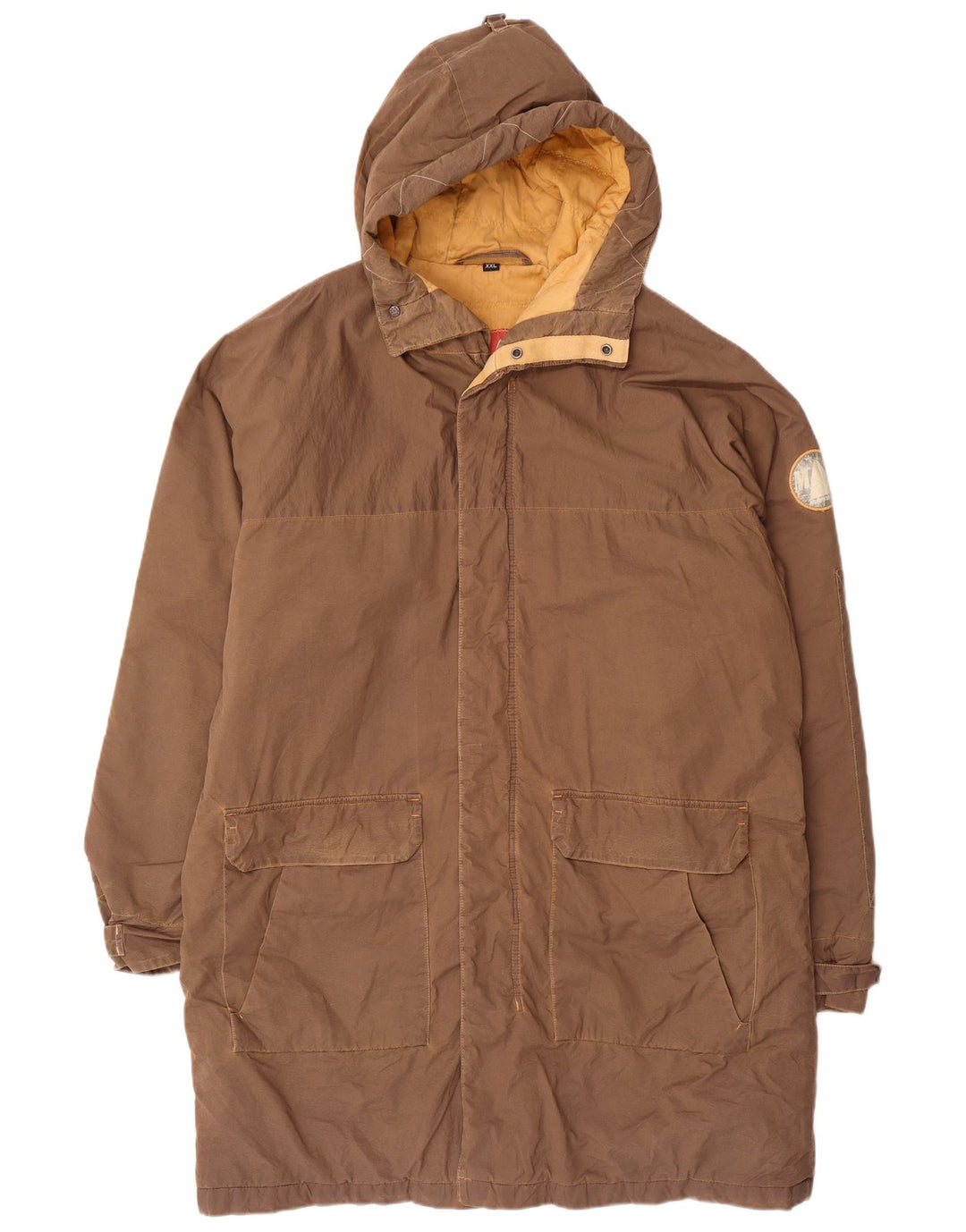 Murphy & Nye Ανδρικό παλτό αντιανεμικό με κουκούλα UK 44 2XL καφέ πολυεστέρας