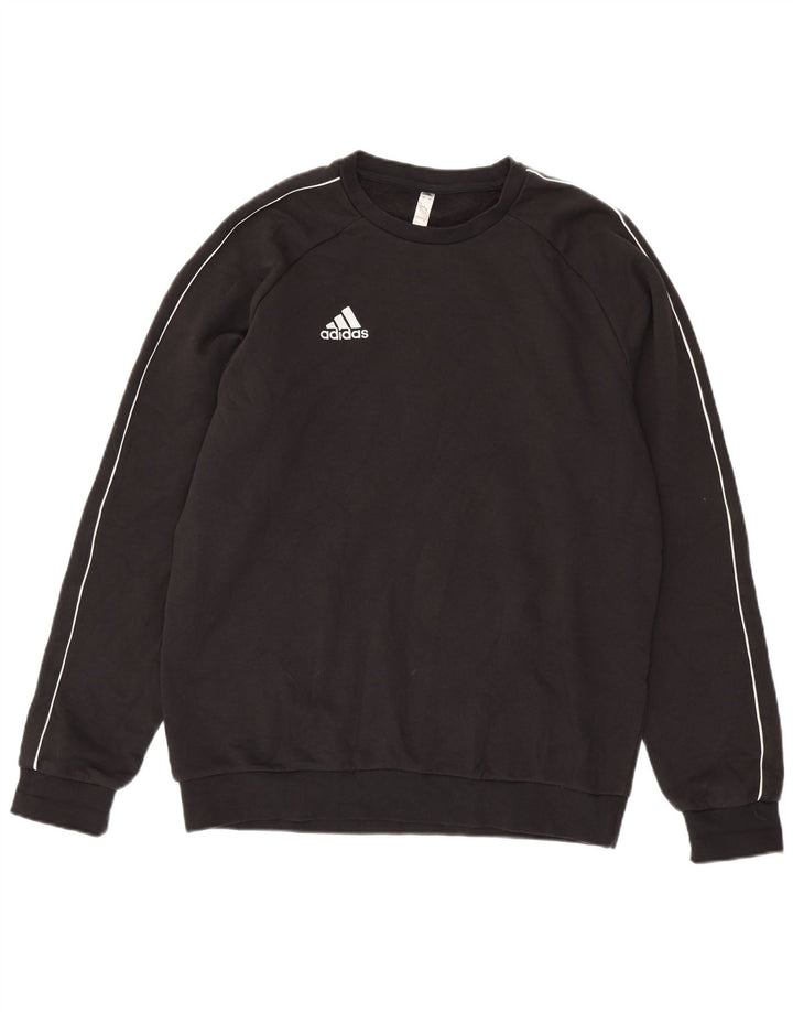 Ανδρικό φούτερ ADIDAS Jumper μεγάλο μαύρο βαμβακερό