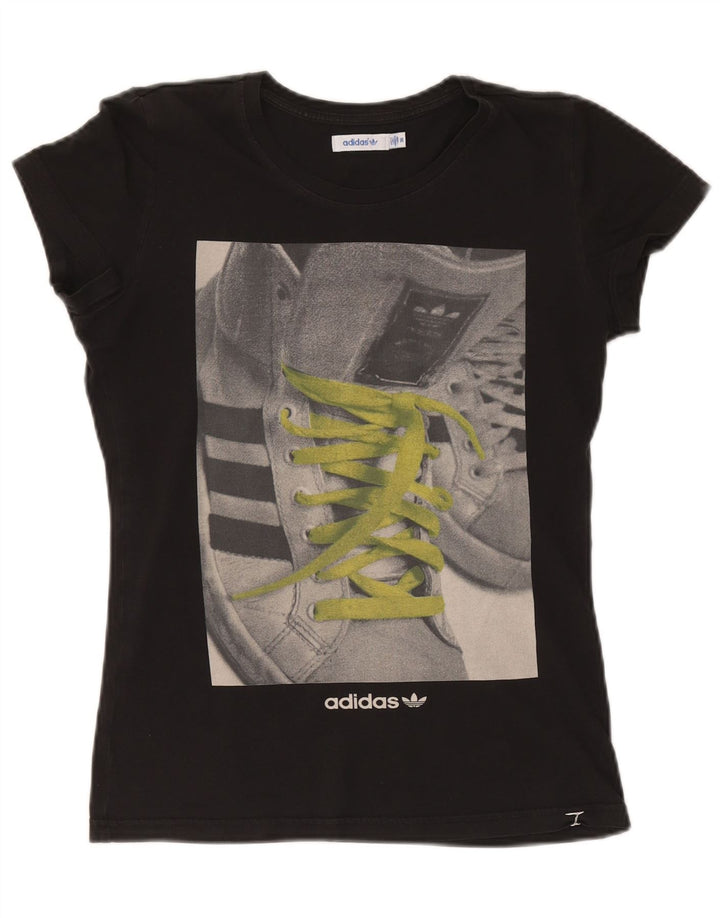 Γυναικείο γραφικό T-Shirt Adidas Top EU 36 Small Black