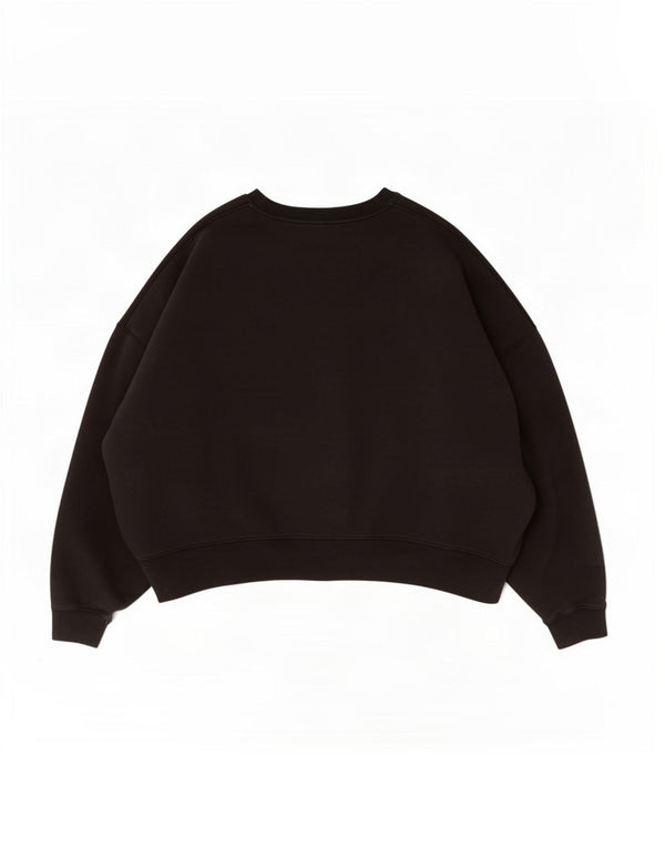 Nike Womens Oversized Sweatshirt Jumper UK 18 XL Black Cotton