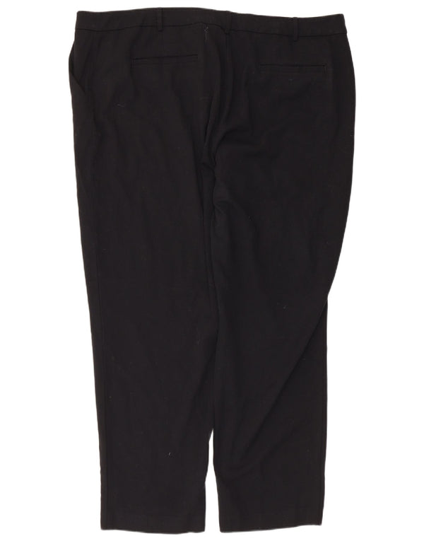 Marks & Spencer Γυναικείο κωνικό παντελόνι Chino UK 22 3XL W44 L29 Μαύρο