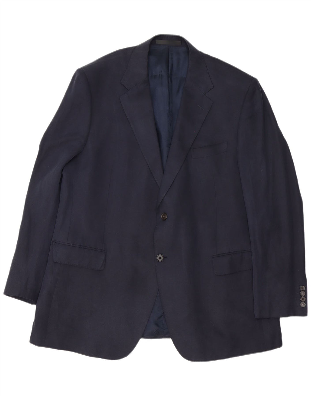 Marks & Spencer Ανδρικό σακάκι μπλέιζερ UK 46 XL Navy Blue Silk