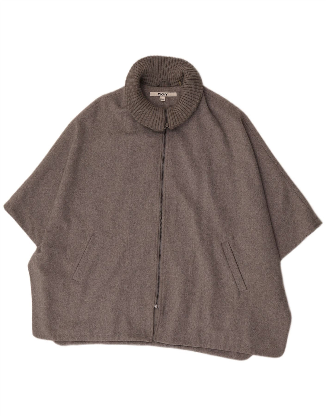 Dkny Γυναικείο Παλτό Cape UK 6 XS Γκρι μαλλί