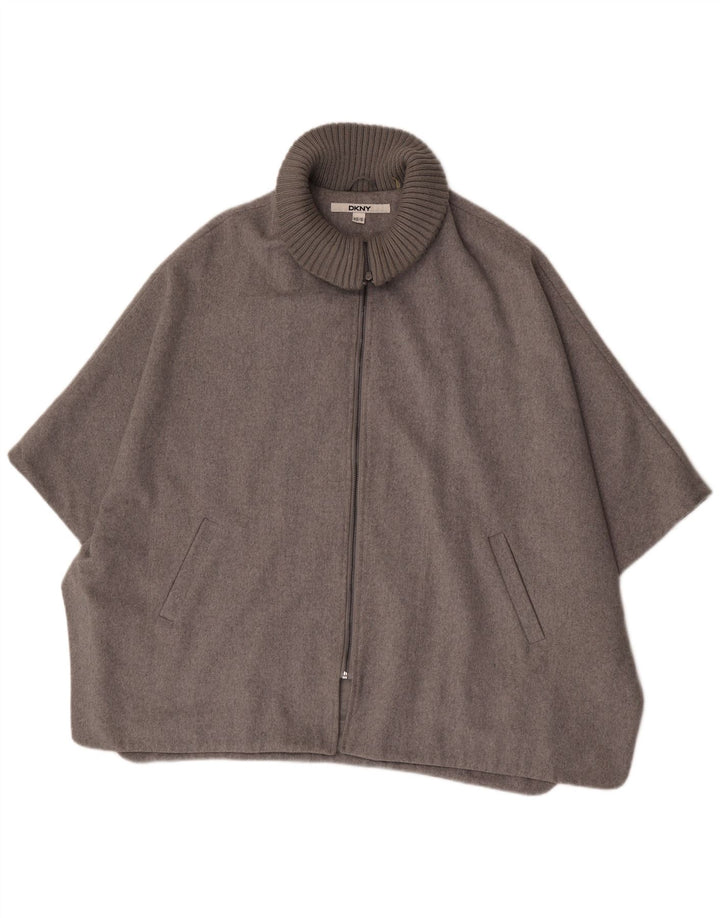Dkny Γυναικείο Παλτό Cape UK 6 XS Γκρι μαλλί