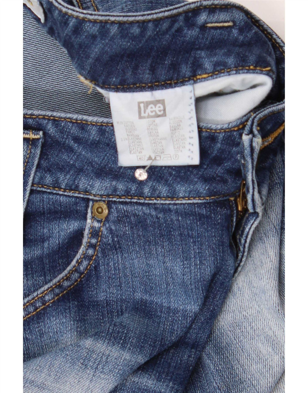 Lee Womens Leola Bootcut Jeans W30 L35 Blue Cotton