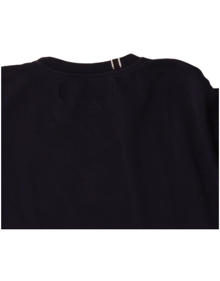 Ανδρικό γραφικό φούτερ Replay Jumper Medium Navy Blue βαμβακερό