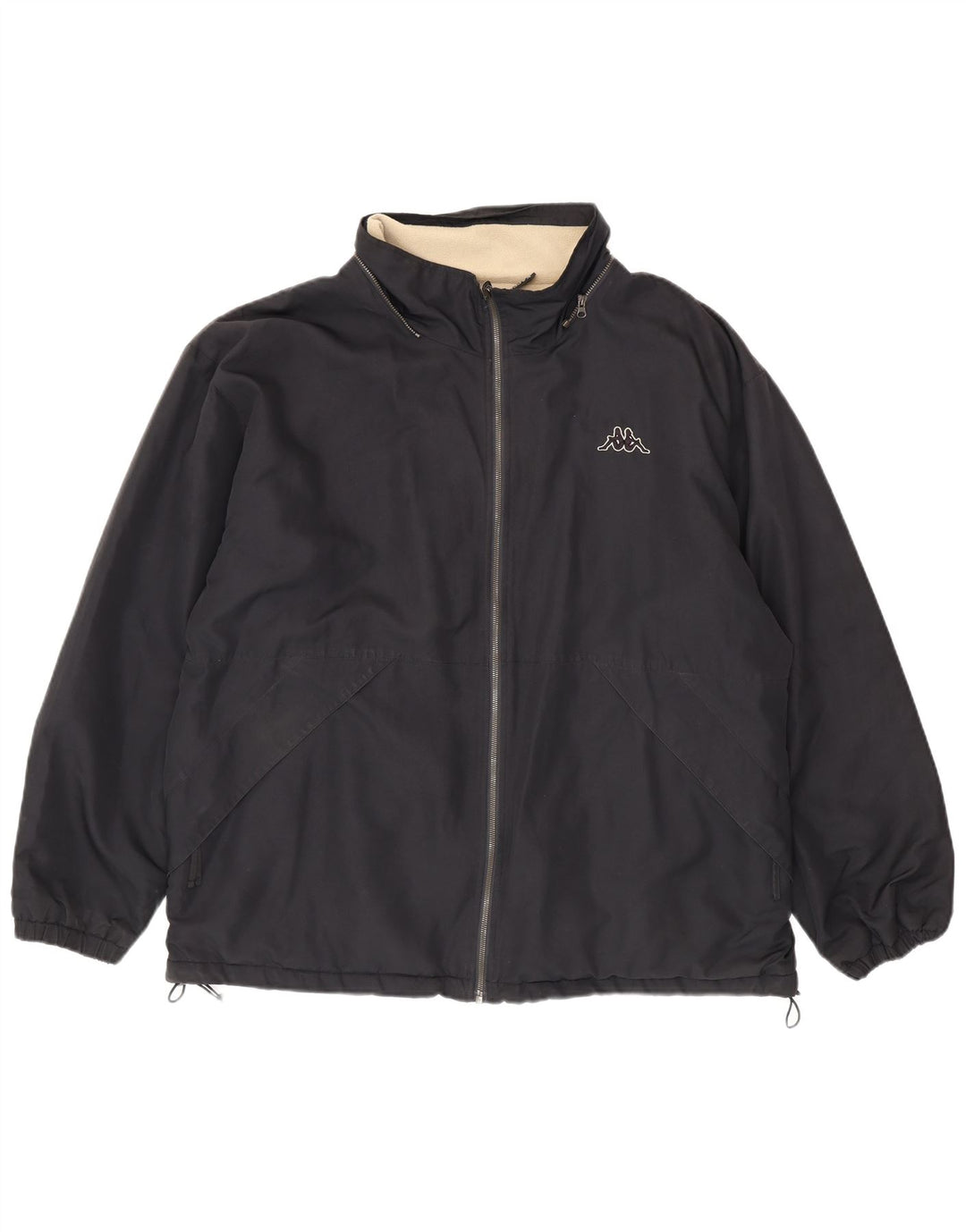Kappa Ανδρικό αναστρέψιμο μπουφάν UK 40 Large Navy Blue Polyester