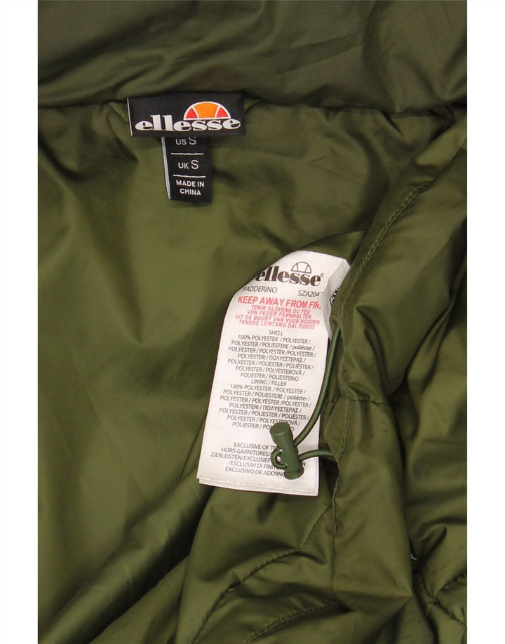 Ανδρικό μπουφάν με κουκούλα ELLESSE UK 36 Small Green Polyester