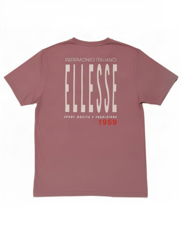 Ellesse Ανδρικό γραφικό T-Shirt Top XL Ροζ Βαμβακερό