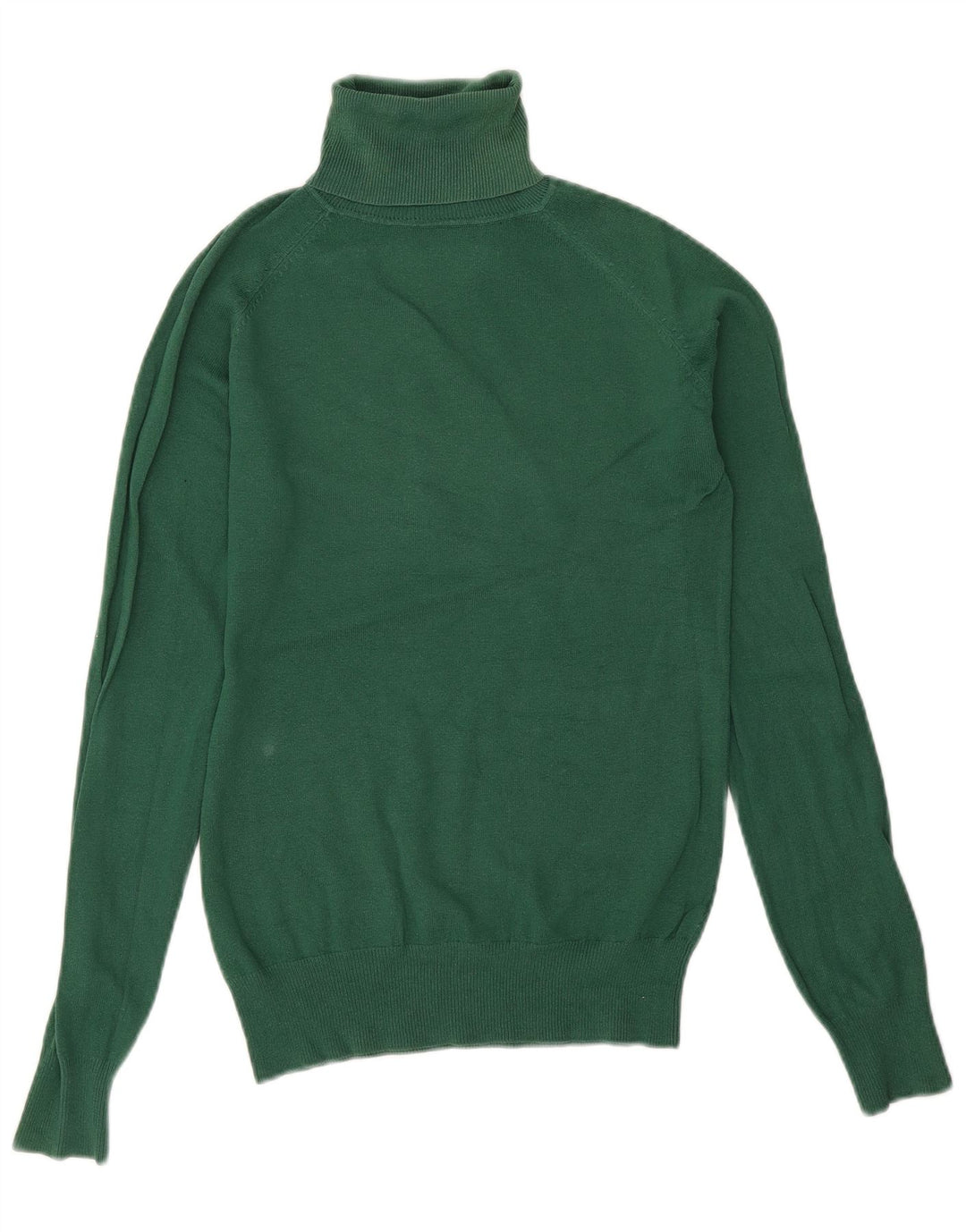 Zara Γυναικείο πουλόβερ με ρολό λαιμόκοψη UK 14 Large Green