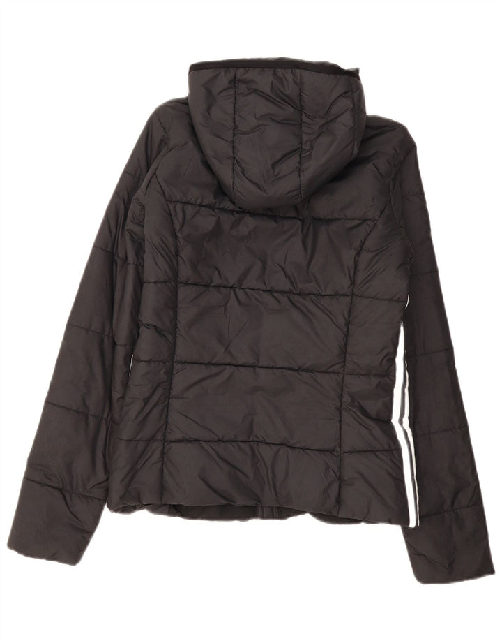 Γυναικείο μπουφάν με κουκούλα Adidas UK 8 Small Black Polyester