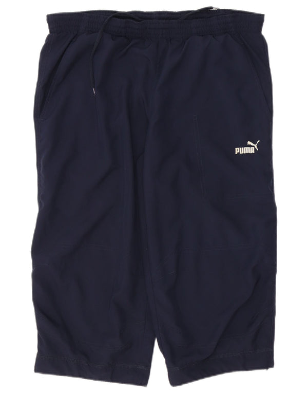 Ανδρικά γραφικά βερμούδα αθλητικά σορτς Puma Medium Navy Blue Sports