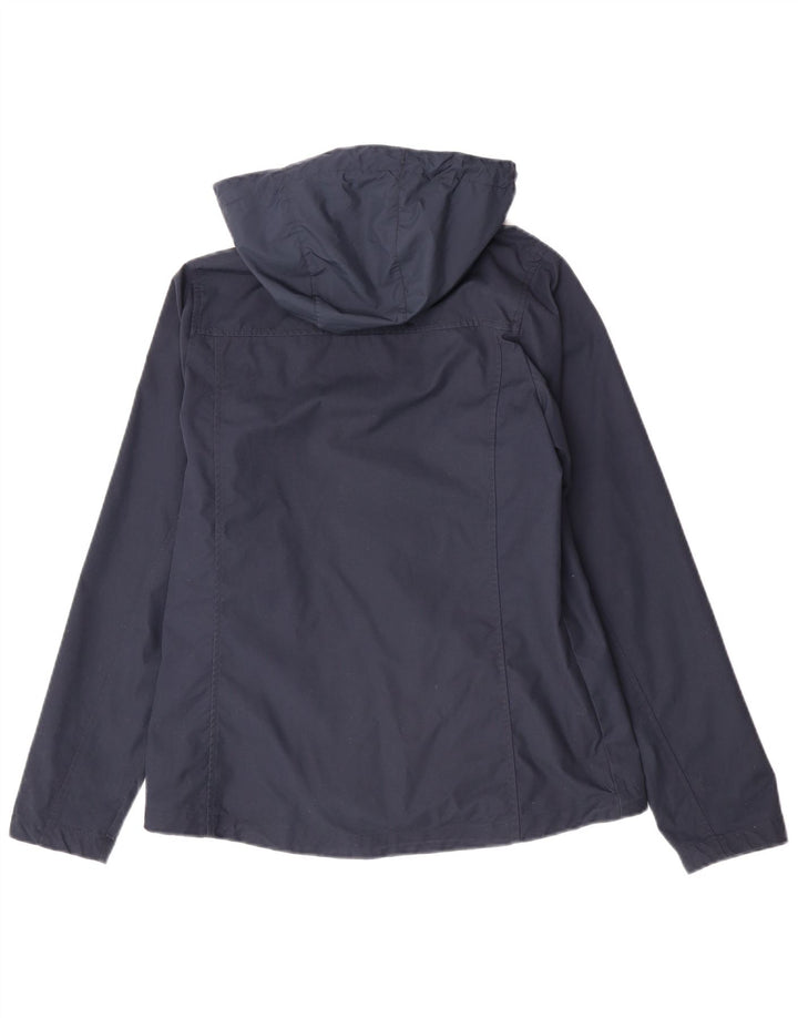 Jack Wolfskin Γυναικείο Μπουφάν με κουκούλα αντιανεμικό UK 12 Medium Navy Blue