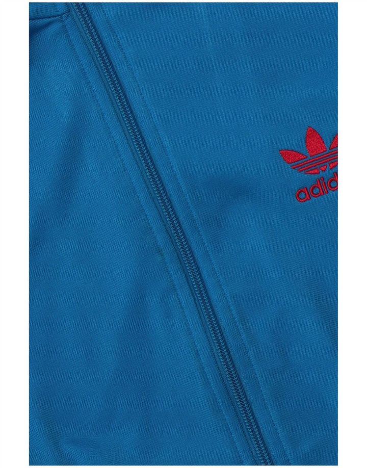 Γυναικεία αθλητική φόρμα γραφικών Adidas Top Jacket EU 36 Small Blue Polyester