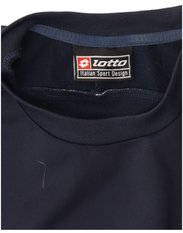 Ανδρικό γραφικό φούτερ LOTTO Jumper Medium Navy Blue