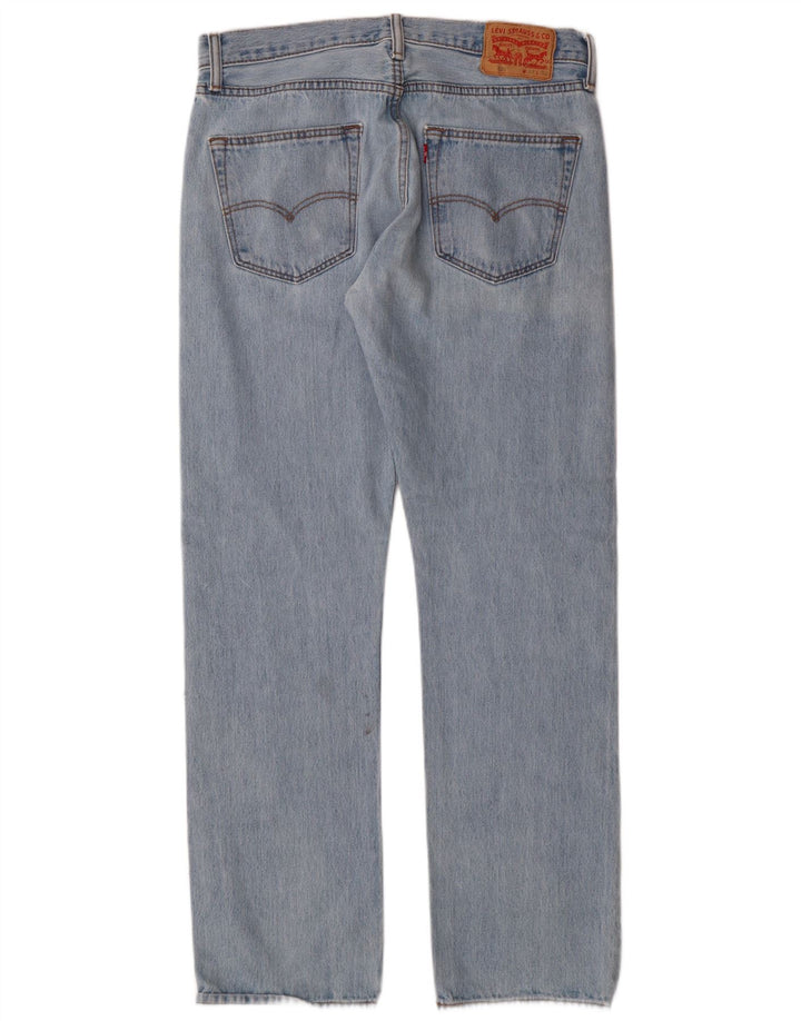 Levi's Mens 501 Straight Jeans W33 L32 Blue Cotton