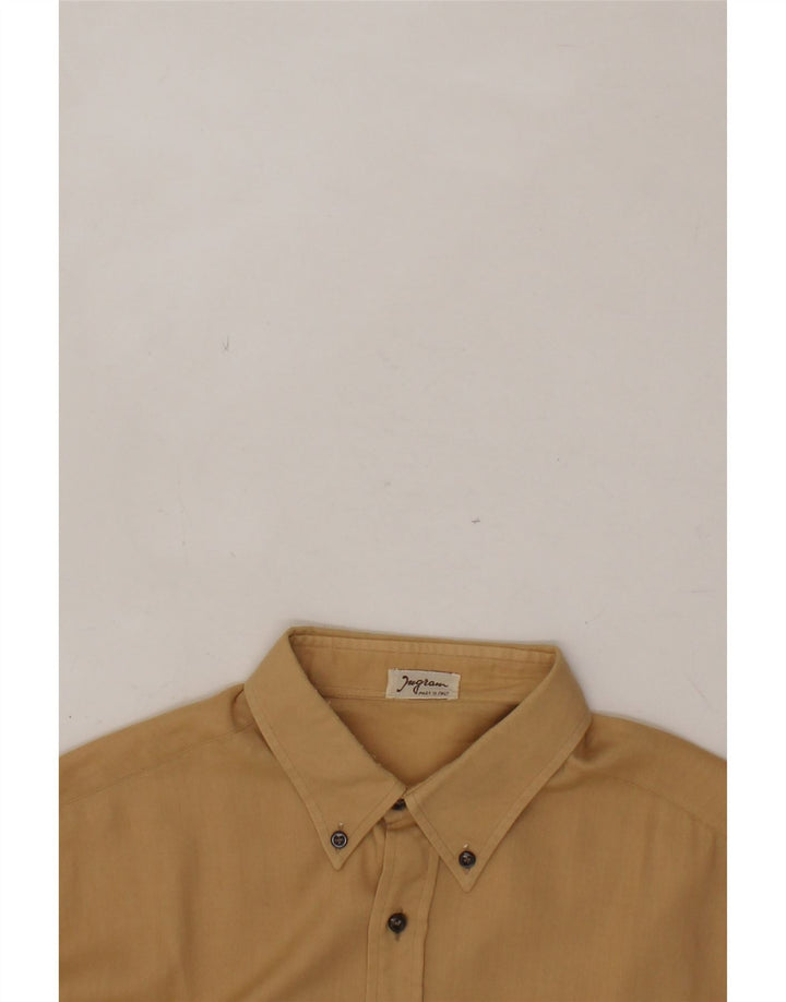 INGRAM Mens Shirt Medium Beige Vintage Ingram and Second-Hand Ingram from Messina Hembry 