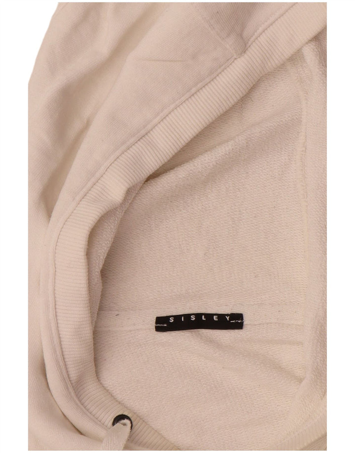 Ανδρικά γραφικά κουκούλα Sisley Large White